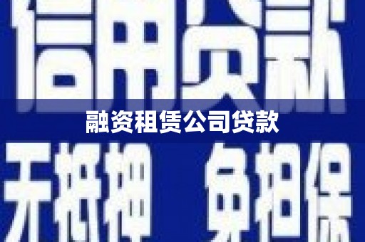 新埤融资租赁公司贷款