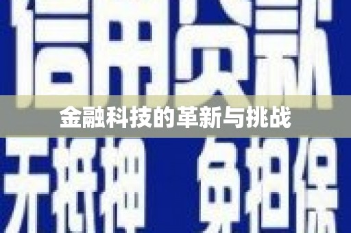 新埤金融科技的革新与挑战