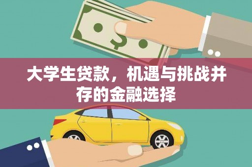 新埤大学生贷款，机遇与挑战并存的金融选择