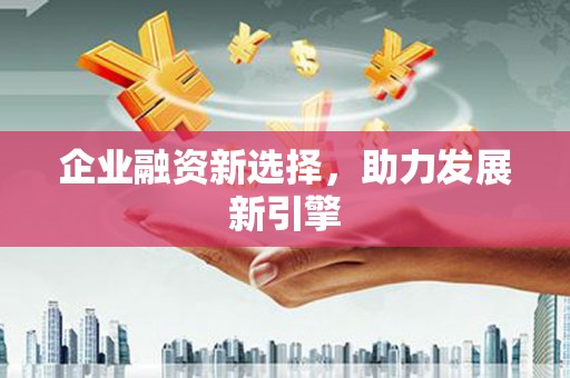 新埤企业融资新选择，助力发展新引擎