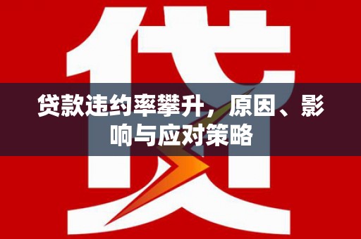 新埤贷款违约率攀升，原因、影响与应对策略