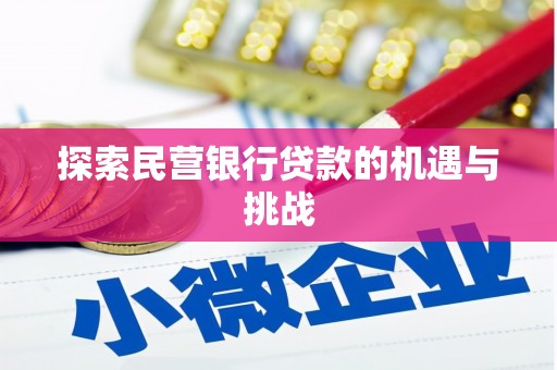 新埤探索民营银行贷款的机遇与挑战