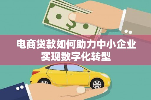 新埤电商贷款如何助力中小企业实现数字化转型