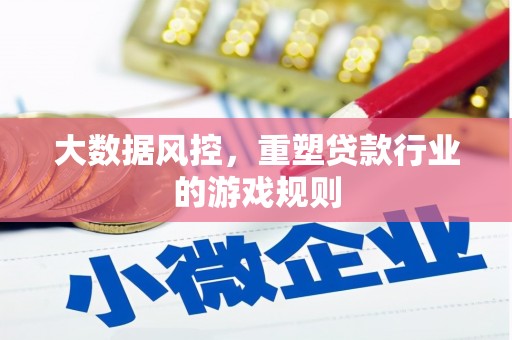 新埤大数据风控，重塑贷款行业的游戏规则