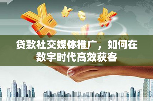 新埤贷款社交媒体推广，如何在数字时代高效获客