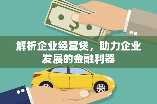 新埤解析企业经营贷，助力企业发展的金融利器