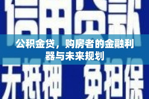 新埤公积金贷，购房者的金融利器与未来规划
