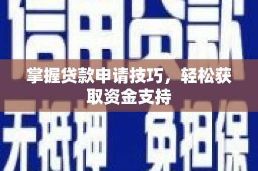新埤掌握贷款申请技巧，轻松获取资金支持