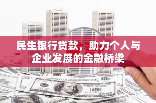 新埤民生银行贷款，助力个人与企业发展的金融桥梁