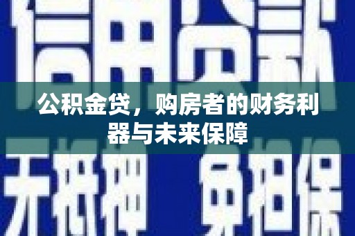 新埤公积金贷，购房者的财务利器与未来保障