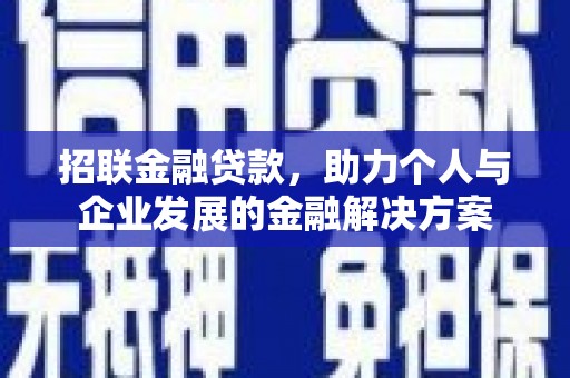 新埤招联金融贷款，助力个人与企业发展的金融解决方案