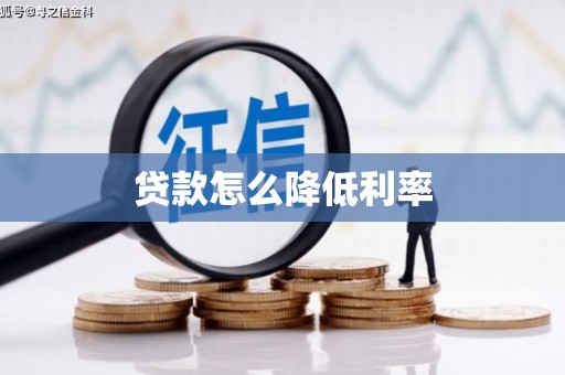 新埤贷款怎么降低利率