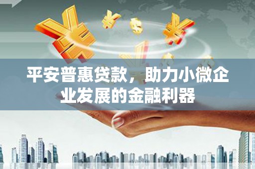 新埤平安普惠贷款，助力小微企业发展的金融利器