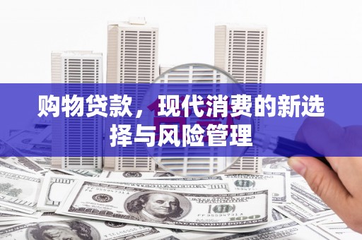 新埤购物贷款，现代消费的新选择与风险管理