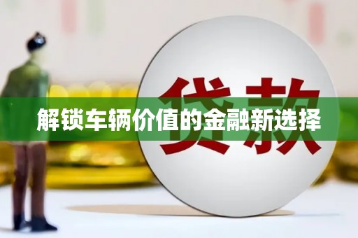 新埤解锁车辆价值的金融新选择