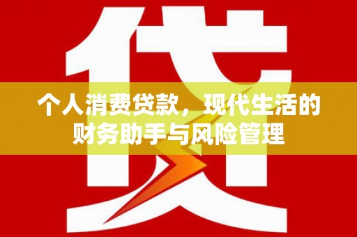 新埤个人消费贷款，现代生活的财务助手与风险管理
