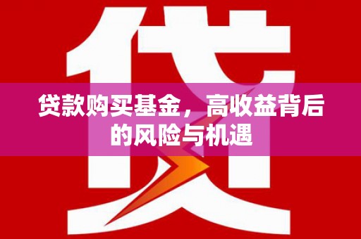 新埤贷款购买基金，高收益背后的风险与机遇