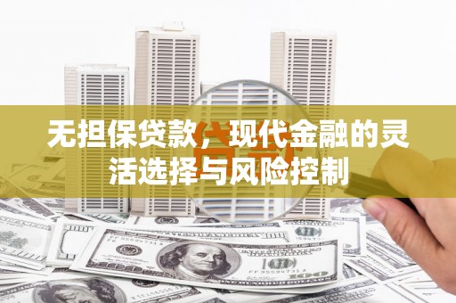 新埤无担保贷款，现代金融的灵活选择与风险控制