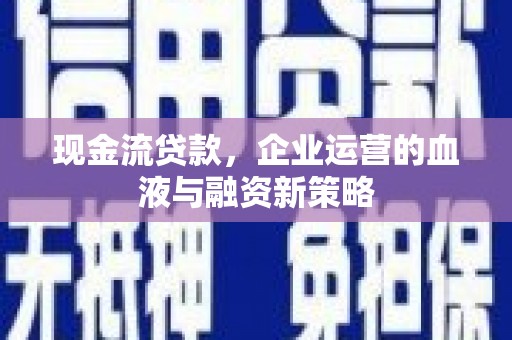 新埤现金流贷款，企业运营的血液与融资新策略