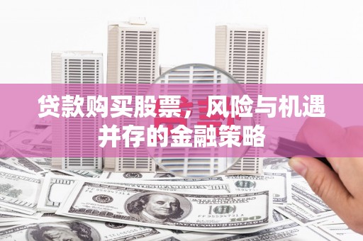 新埤贷款购买股票，风险与机遇并存的金融策略