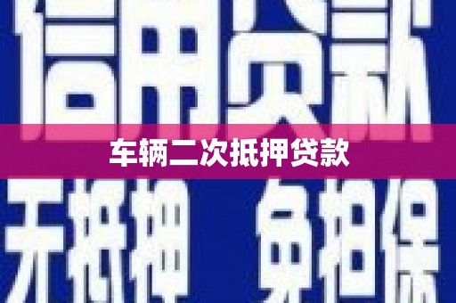 新埤车辆二次抵押贷款
