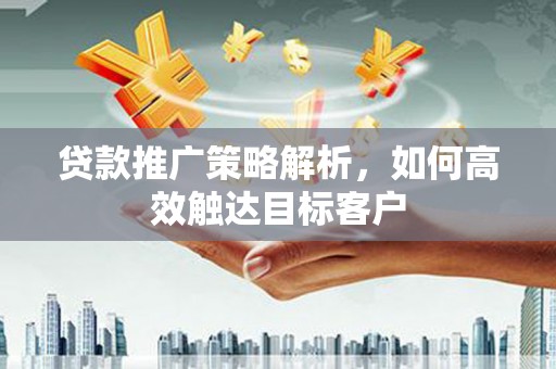 新埤贷款推广策略解析，如何高效触达目标客户
