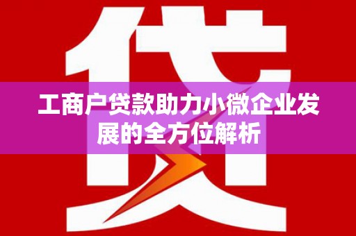 新埤工商户贷款助力小微企业发展的全方位解析