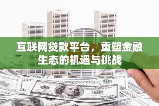 新埤互联网贷款平台，重塑金融生态的机遇与挑战