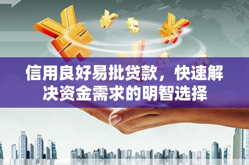 新埤信用良好易批贷款，快速解决资金需求的明智选择