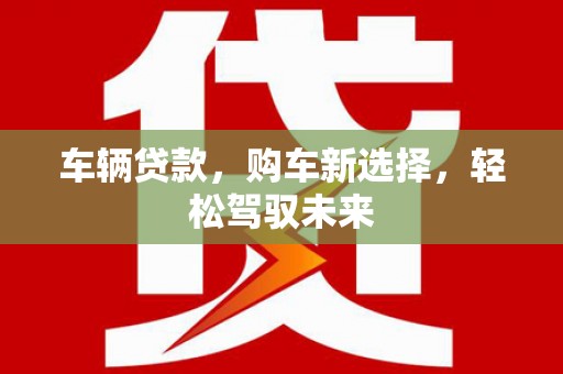 新埤车辆贷款，购车新选择，轻松驾驭未来