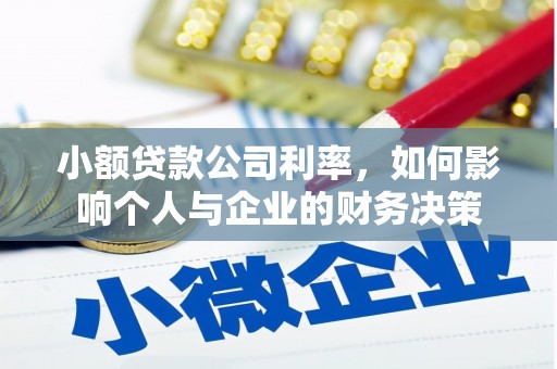 新埤小额贷款公司利率，如何影响个人与企业的财务决策