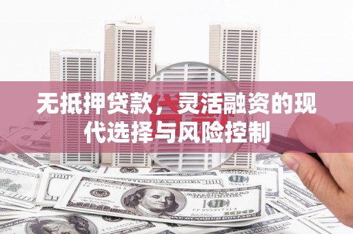 新埤无抵押贷款，灵活融资的现代选择与风险控制
