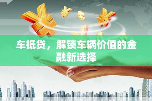 新埤车抵贷，解锁车辆价值的金融新选择