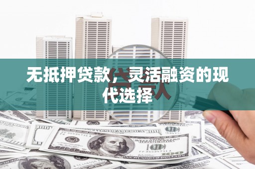 新埤无抵押贷款，灵活融资的现代选择