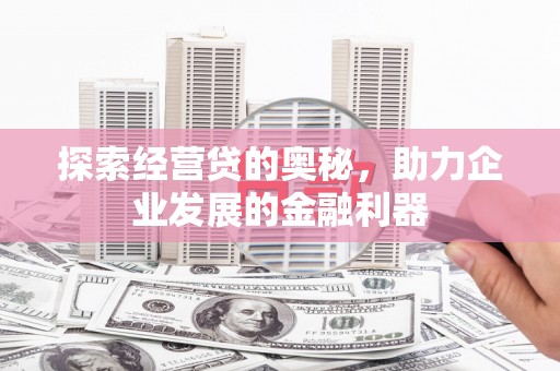 新埤探索经营贷的奥秘，助力企业发展的金融利器