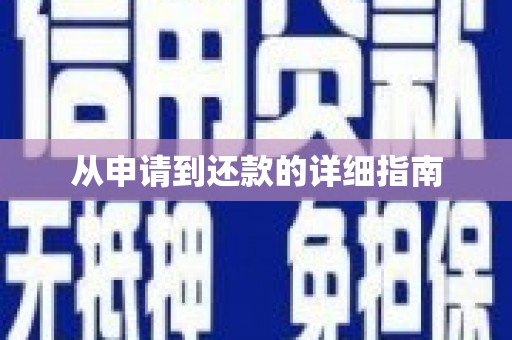 新埤从申请到还款的详细指南