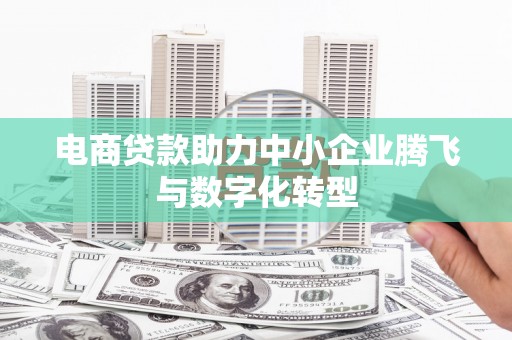 新埤电商贷款助力中小企业腾飞与数字化转型