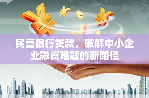 新埤民营银行贷款，破解中小企业融资难题的新路径