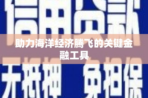 新埤助力海洋经济腾飞的关键金融工具