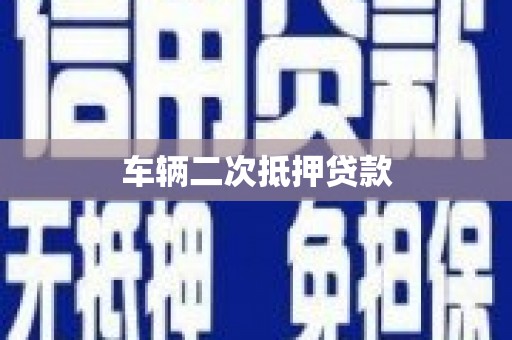 新埤车辆二次抵押贷款