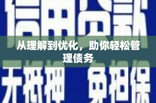 新埤从理解到优化，助你轻松管理债务