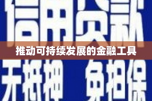 新埤推动可持续发展的金融工具