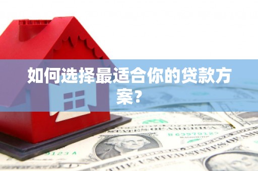 新埤如何选择最适合你的贷款方案？