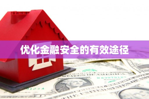 新埤优化金融安全的有效途径