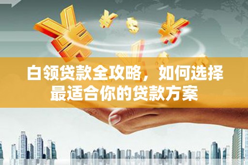 新埤白领贷款全攻略，如何选择最适合你的贷款方案