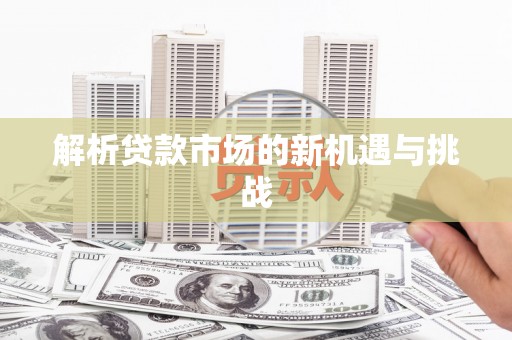 新埤解析贷款市场的新机遇与挑战