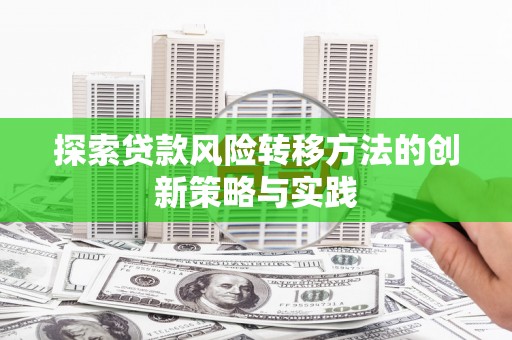 新埤探索贷款风险转移方法的创新策略与实践